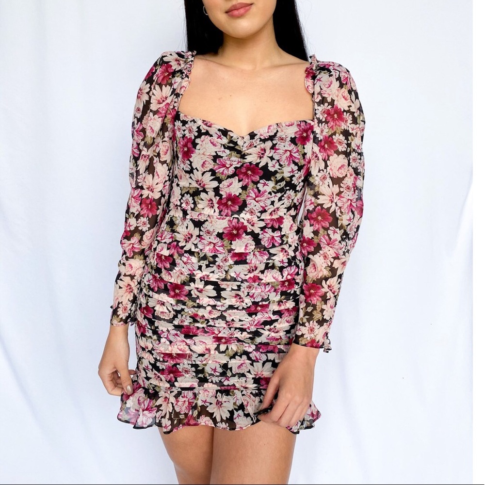 KEIRA FLORAL MINI DRESS